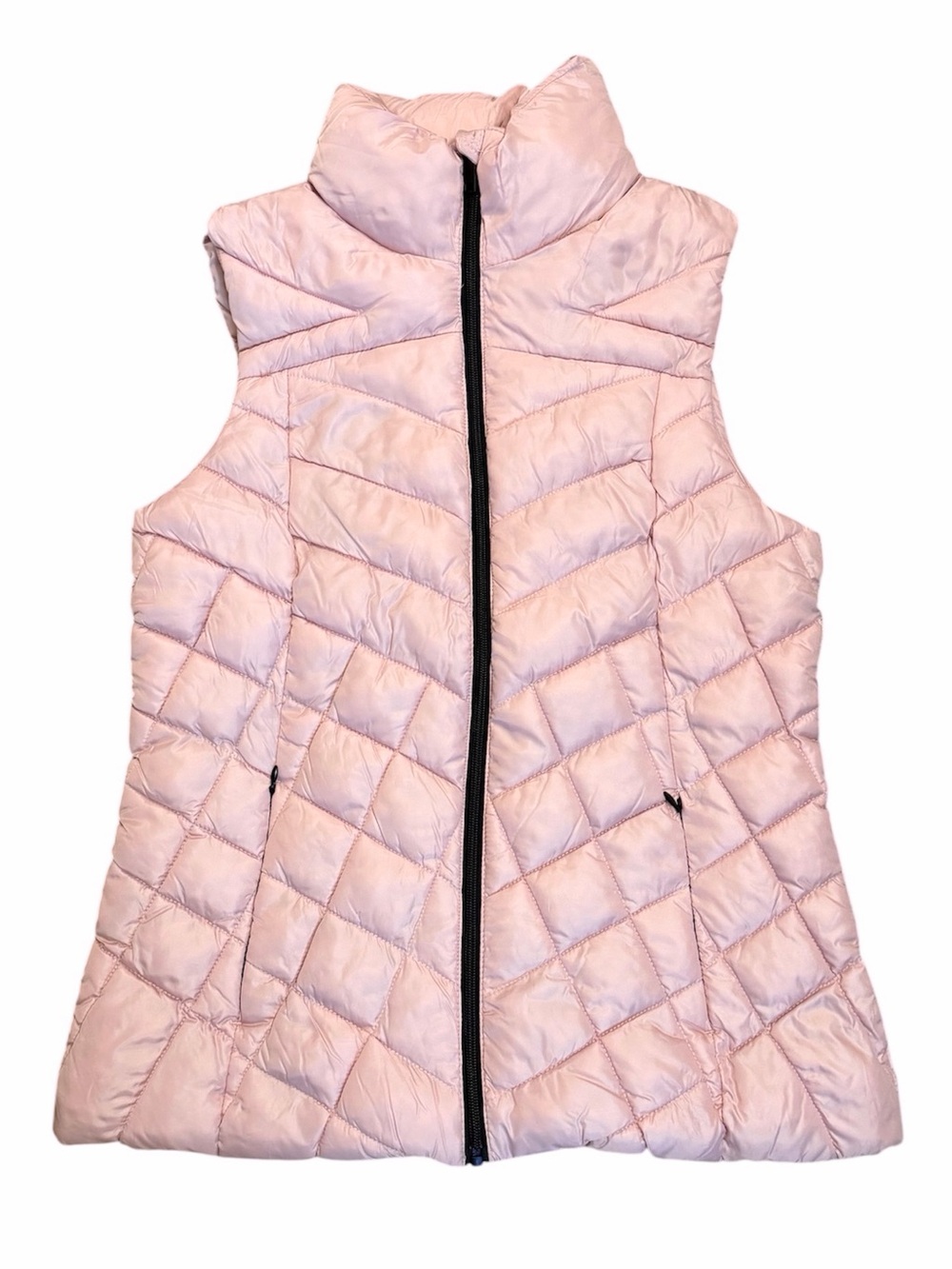 BIG CHILL Light Pink Quilted Puffer Vest